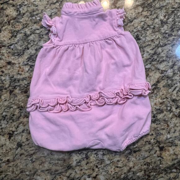 Vintage Ralph Lauren Baby Girls 6 Months Pink Polo Bubble Ruffle Romper - Picture 3 of 8